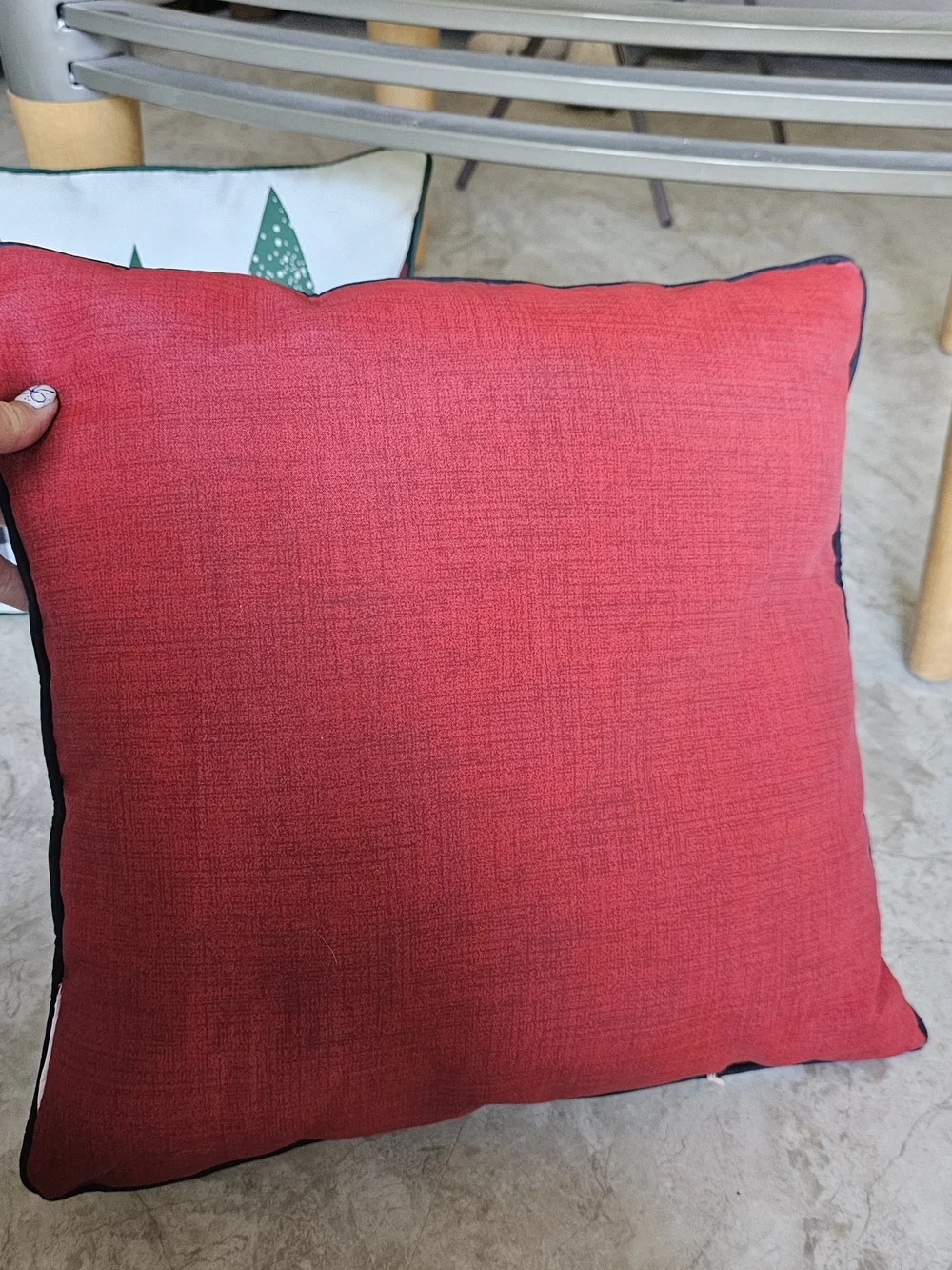Holiday Pet Pillow Cover - Green Plaid Christmas Design